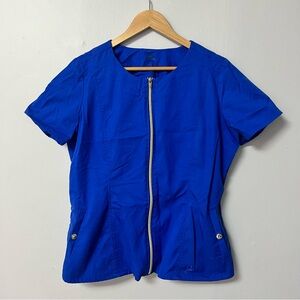 Jaanuuu royal blue scrub top.size large